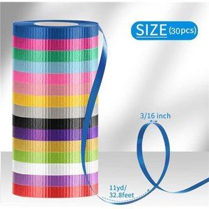 30 Roll 15 Colors Curling Ribbons for Crafts Bows Present Wedding Party Craft